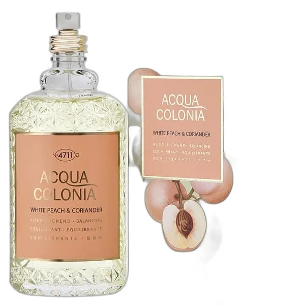 Frasco del perfume 4711 Acqua Colonia White Peach & Coriander Eau de Cologne