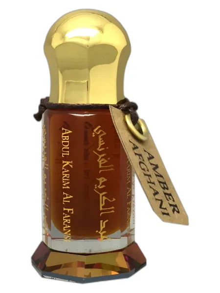 Frasco del perfume Abdul Karim Al Faransi Amber Afghani