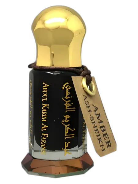 Frasco del perfume Abdul Karim Al Faransi Amber Ash-Sheikh