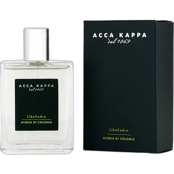 Frasco del perfume Acca Kappa 1869 Libocedro Eau de Cologne