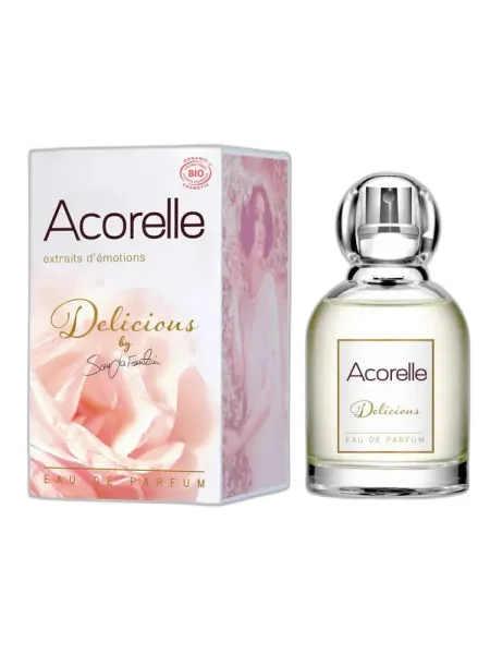 Frasco del perfume Acorelle Delicious by Sara La Fountain