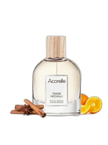 Frasco del perfume Acorelle Tendre Patchouli unisex Eau de Parfum