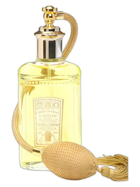 Frasco del perfume Acqua di Genova Gold Plate City of New York 1974