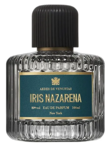 Frasco del perfume Aedes de Venustas Iris Nazarena unisex