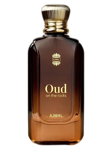 Ajmal Oud on the Rocks perfume bottle