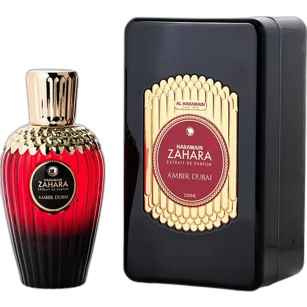 Frasco del perfume Al Haramain Zahara Amber Dubai Extrait
