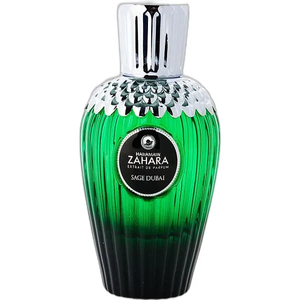 Frasco del perfume Al Haramain Zahara Sage Dubai Extrait