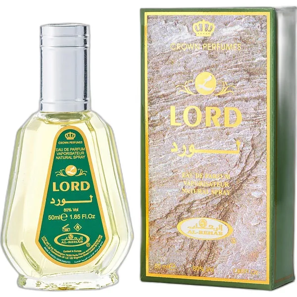 Frasco del perfume Al Rehab Lord Eau de Parfum