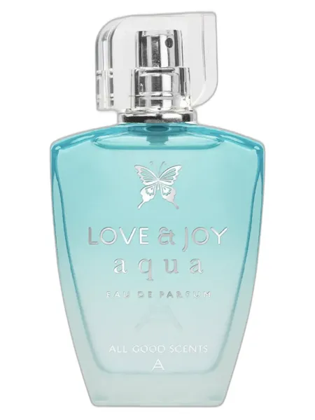 Frasco del perfume All Good Scents Love & Joy Aqua Eau de Parfum