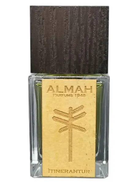 Frasco del perfume Almah Parfums 1948 Itinerantur Eau de Parfum