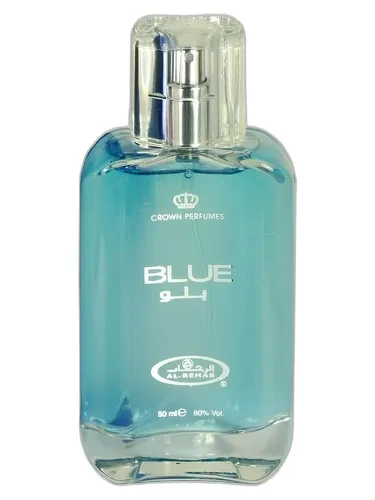 Frasco del perfume ALREHAB PERFUMES Al Rehab Blue
