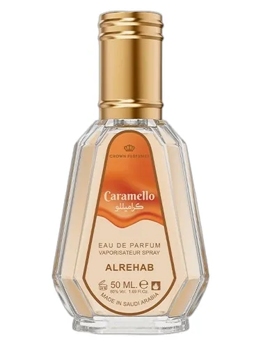 Frasco del perfume ALREHAB PERFUMES Al Rehab Caramello