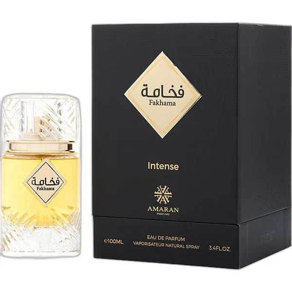Frasco del perfume Amaran Fakhama Intense Eau de Parfum