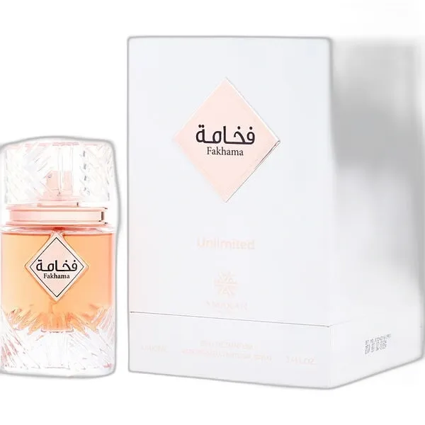 Frasco del perfume Amaran Fakhama Unlimited Eau de Parfum