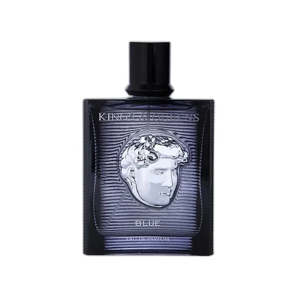Frasco del perfume Amaran Kings & Queens Blue Eau de Parfum