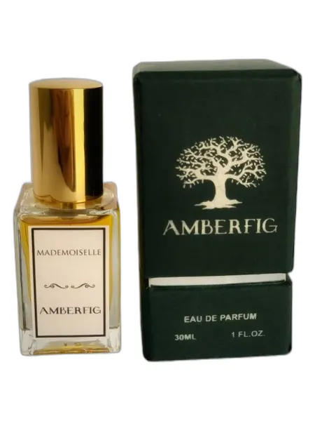 Frasco del perfume Amberfig Mademoiselle