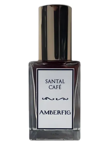 Frasco del perfume Amberfig Santal Cafe unisex