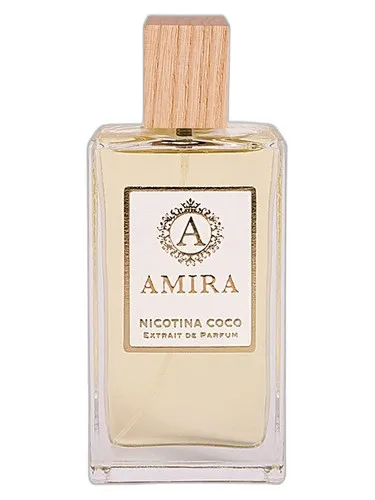 Frasco del perfume Amira Parfums Nicotina Coco