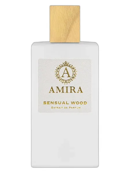 Frasco del perfume Amira Parfums Sensual Wood unisex Eau de Parfum