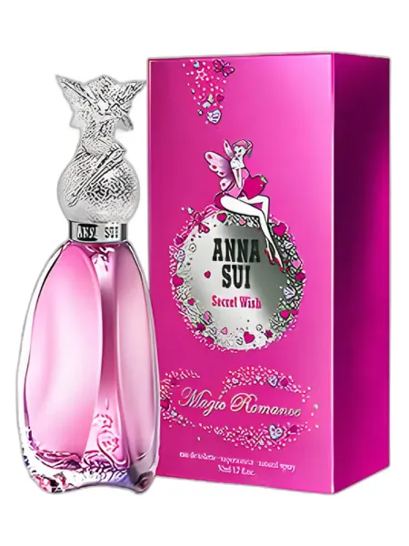 Frasco del perfume Anna Sui Secret Wish Magic Romance Eau de Toilette