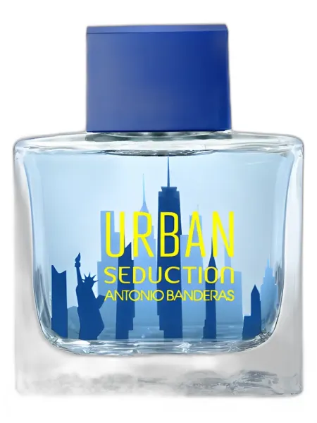 Antonio Banderas Urban Seduction Blue Eau de Cologne परफ्यूम की बोतल