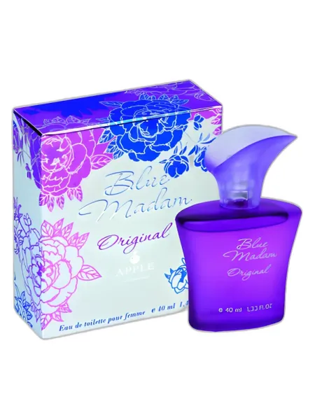 Frasco del perfume Apple Parfums Blue Madam Original Eau de Parfum