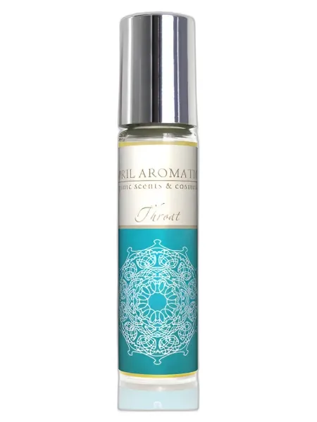 Frasco del perfume April Aromatics Throat Chakra Oil unisex