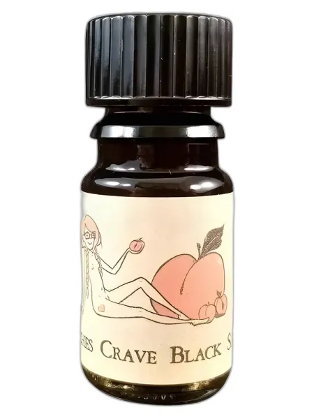 Frasco del perfume Arcana Craves Peaches Crave Black Sand