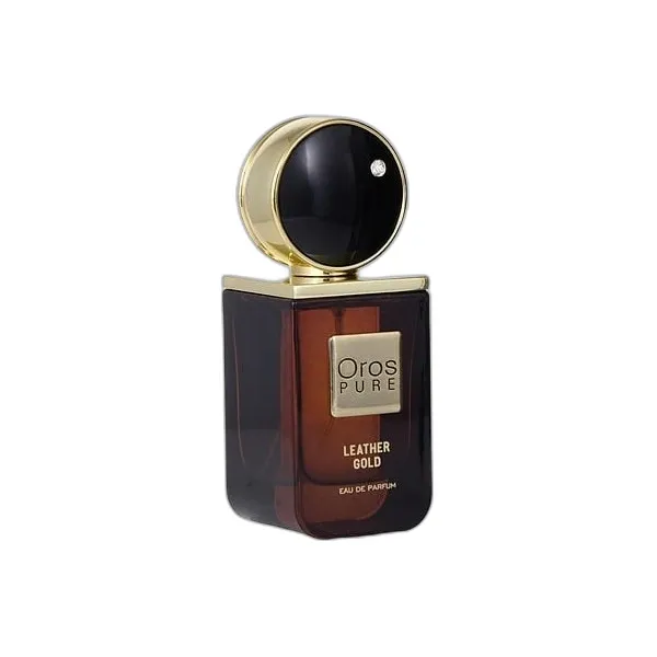 Frasco del perfume Armaf Oros Pure Leather Gold Eau de Parfum