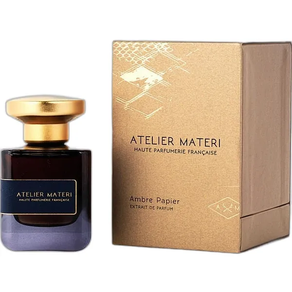 Frasco del perfume Atelier Materi Ambre Papier Extrait