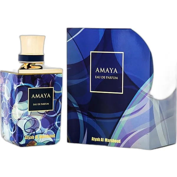 Frasco del perfume Atyab Al Marshoud Amaya Blue Eau de Parfum