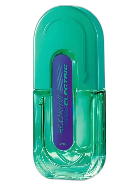 Frasco del perfume Avon 300 Km/h Electric