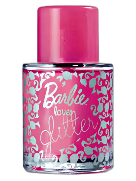Frasco del perfume Avon Barbie Loves Glitter