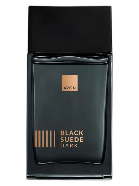 Frasco del perfume Avon Black Suede Dark Eau de Cologne