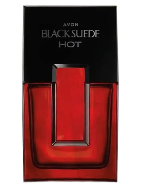 Frasco del perfume Avon Black Suede Hot Eau de Cologne
