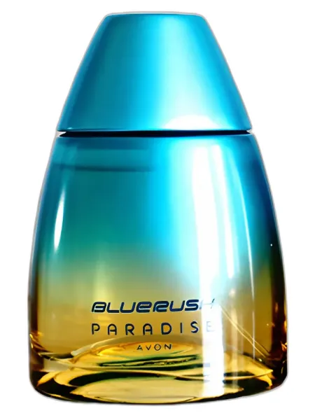 Frasco del perfume Avon Bluerush Paradise