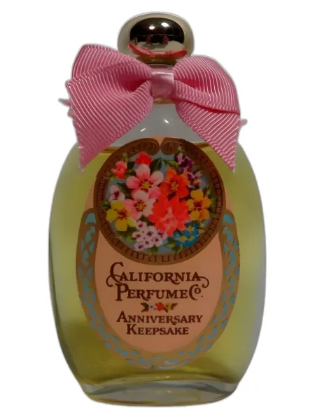 Frasco del perfume Avon California Anniversary Keepsake