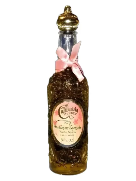 Frasco del perfume Avon California Anniversary Keepsake Trailing Arbutus