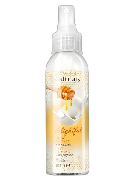 Frasco del perfume Avon Delightful Milk & Honey