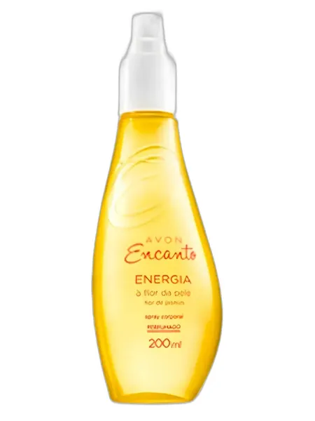Frasco del perfume Avon Encanto Energia Flor de Jasmim