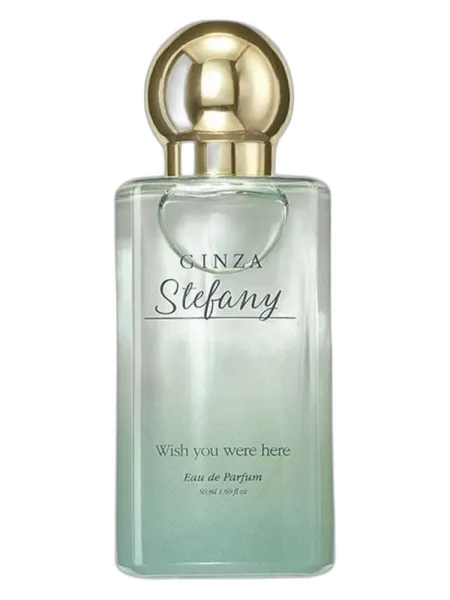 Frasco del perfume Avon Ginza Stefany Wish You Were Here