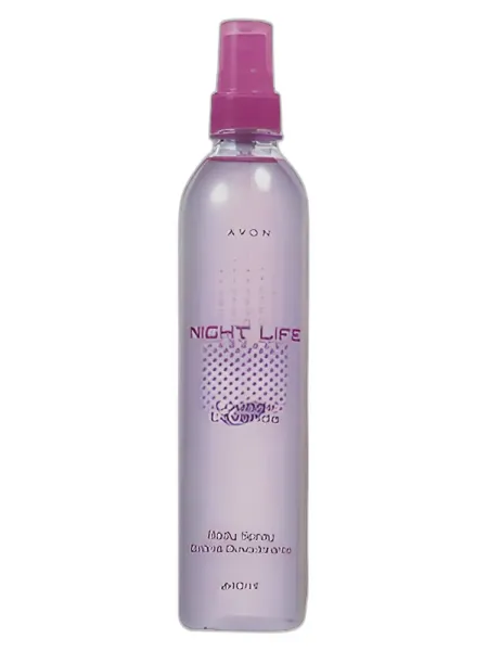 Frasco del perfume Avon Night Life Lounge Lavanda