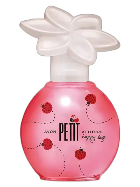 Frasco del perfume Avon Petit Attitude Happy Bug