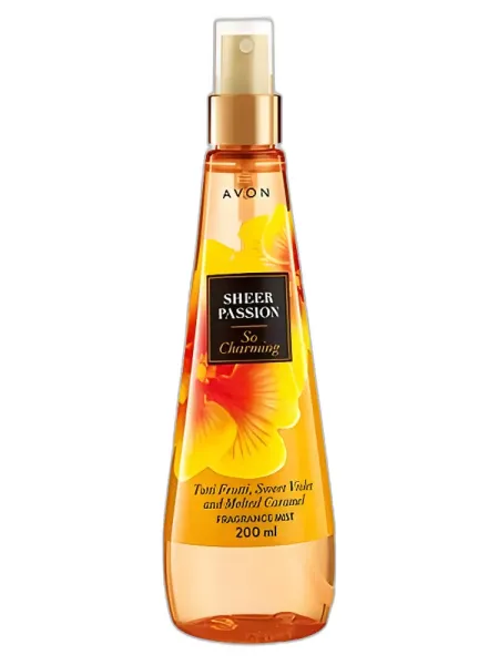 Frasco del perfume Avon Sheer Passion So Charming