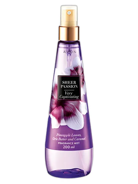 Frasco del perfume Avon Sheer Passion Very Captivating