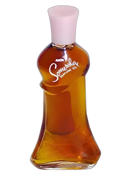 Frasco del perfume Avon Somewhere