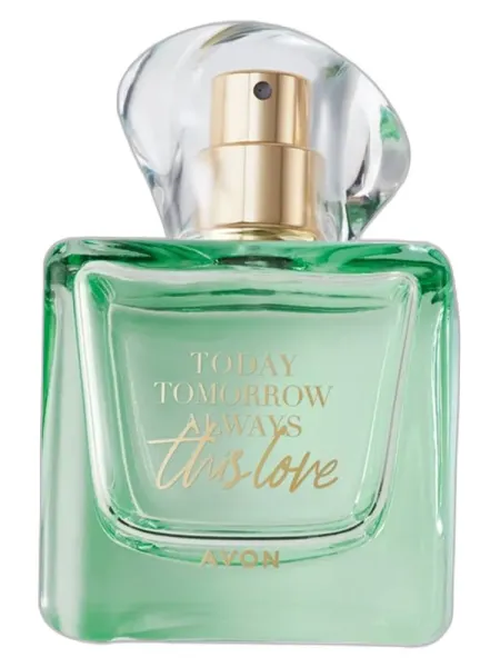 Frasco del perfume Avon Today Tomorrow Always This Love