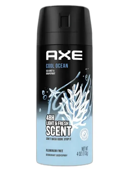 Frasco del perfume AXE Cool Ocean