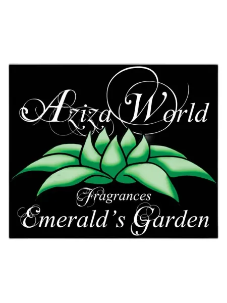 Frasco del perfume Aziza World Fragrances Emerald's Garden