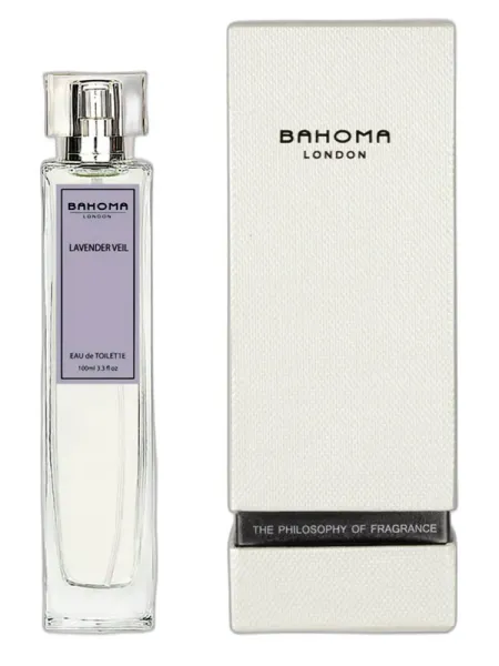 Frasco del perfume Bahoma London Lavender Veil